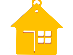 Keychain trinket house 3D Модель