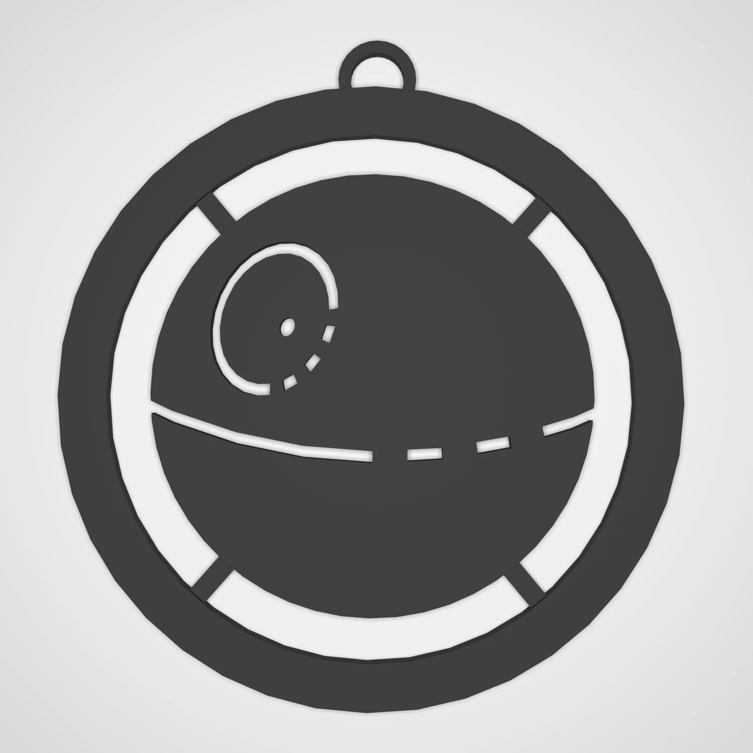 Symbol deathstar1 3D Model .c4d .max .obj .3ds .fbx .stl .blend 