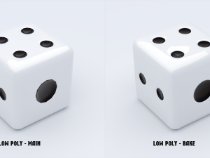 Dice cube 3D 모델