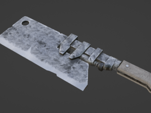 Cleaver made from a wrench Modello 3D