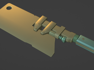 Cleaver made from a wrench Modello 3D