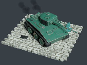 High detailed tank Modelo 3D