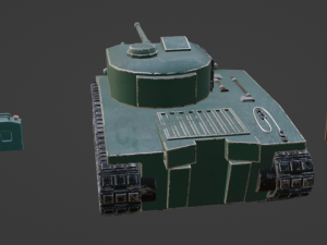 High detailed tank 3D Модель