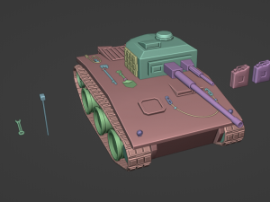 High detailed tank 3D Модель