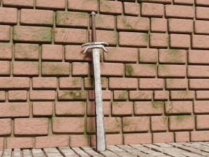 Big two-handed sword LIBERTAS Modelo 3D