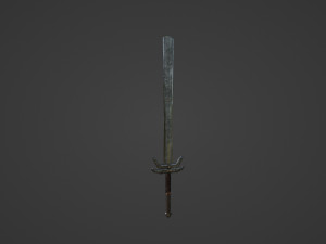 Big two-handed sword LIBERTAS Modelo 3D