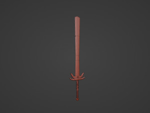 Big two-handed sword LIBERTAS Modelo 3D