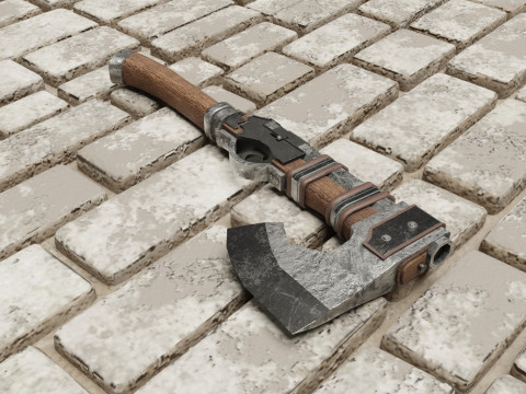 Shotgun-Axe 3D Модель