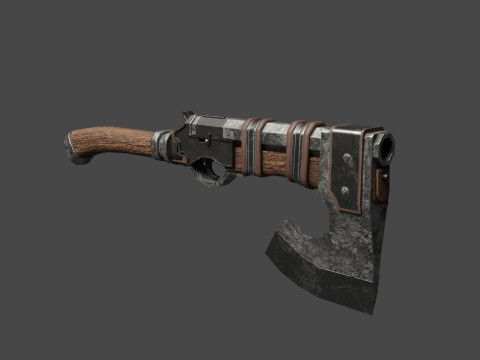 Shotgun-Axe 3D 모델