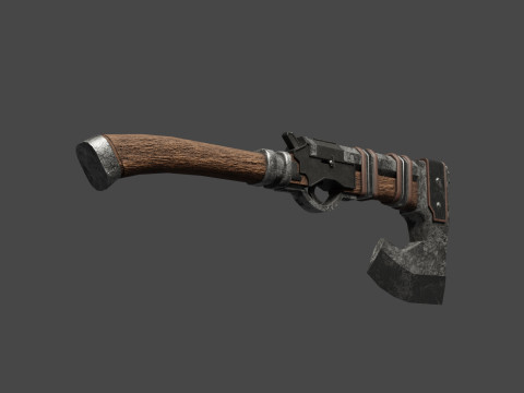 Shotgun-Axe 3D 모델