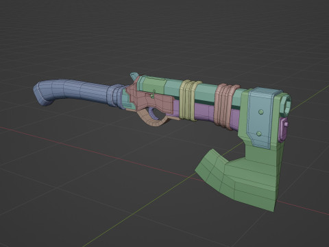 Shotgun-Axe 3D 모델