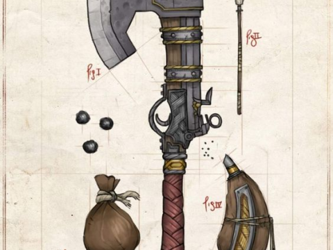 Shotgun-Axe 3D 모델