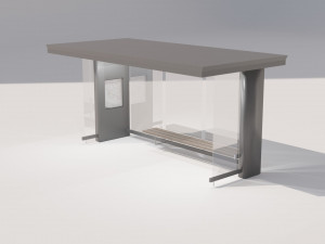 Bus stop 3D Model