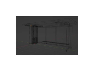 Bus stop 3D Model