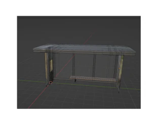 Bus stop 3D Model