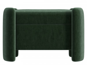 Storage Ottoman By Crateand Barrel 3D Model