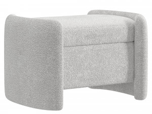 Storage Ottoman By Crateand Barrel 3D Model