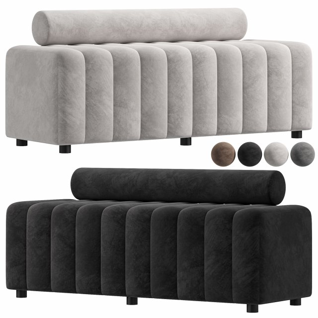 Melody Black Velvet Sofa By Zakisfurniture Modèle 3D .c4d .max .obj .3ds .fbx .stl .blend 