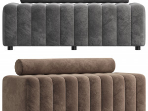 Melody Black Velvet Sofa By Zakisfurniture Modèle 3D