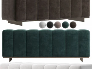 时尚俱乐部的希拉里&middot;长凳 3D 模型