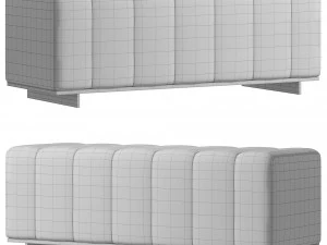 Hilary Bench By Stylish Club 3D Model