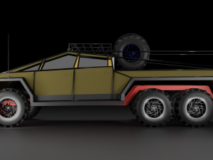 Cyber truck 6x6 Modelo 3D