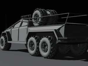 Cyber truck 6x6 Modelo 3D