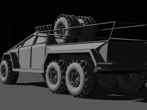 Cyber truck 6x6 3D Model