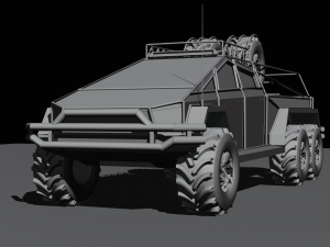 Cyber truck 6x6 Modelo 3D