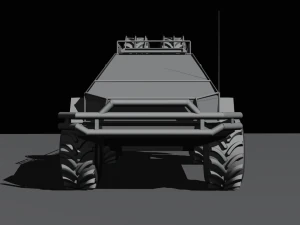 Cyber truck 6x6 3D Model