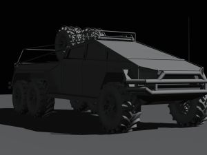 Cyber truck 6x6 Modelo 3D