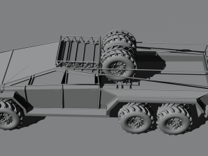 Cyber truck 6x6 Modelo 3D
