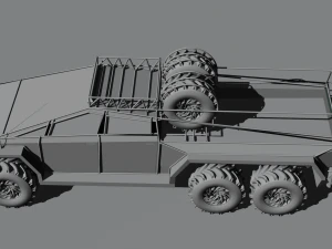 Cyber truck 6x6 3D Model