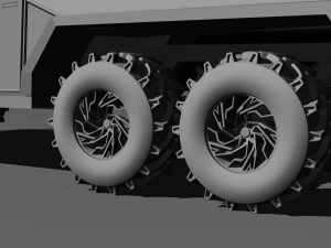 Cyber truck 6x6 3D Model