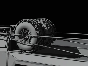 Cyber truck 6x6 3D Model