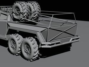 Cyber truck 6x6 Modelo 3D