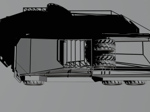 Cyber truck 6x6 Modelo 3D