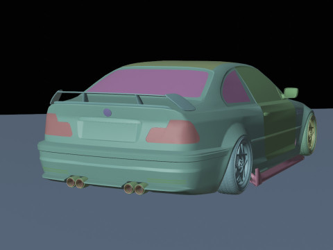 Drift cars 3D Model