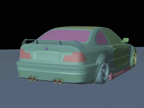 Drift cars 3D Model