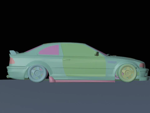 Drift cars 3D Model