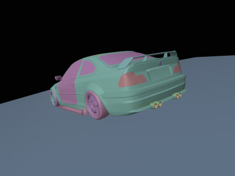 Drift cars 3D Model