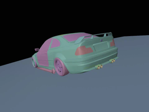 Drift cars 3D Model