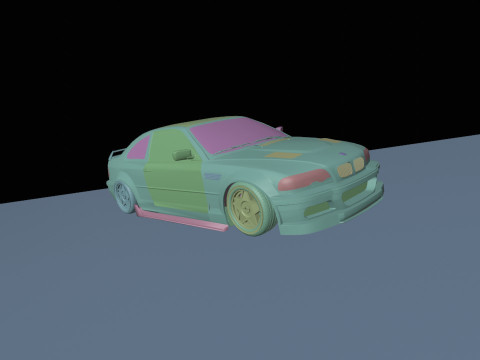 Drift cars 3D Model