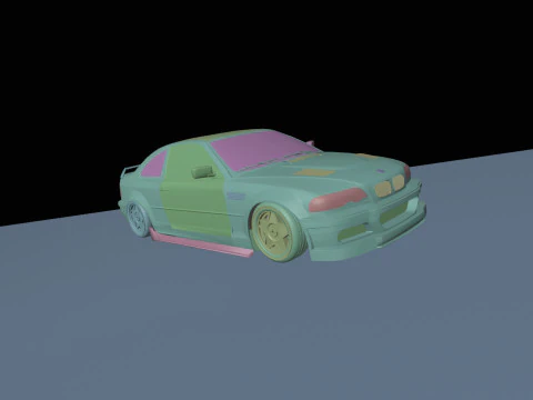 Drift cars 3D Model
