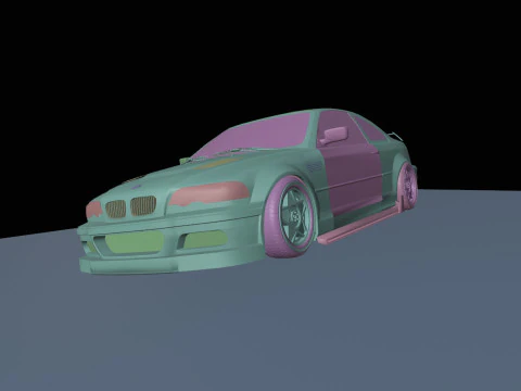 Drift cars 3D Model
