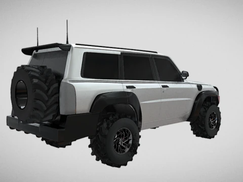 Safari suv offroad 3D Model