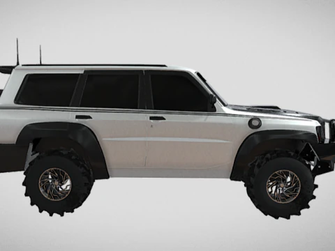 Safari suv offroad 3D Model