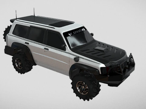 Safari suv offroad 3D Model