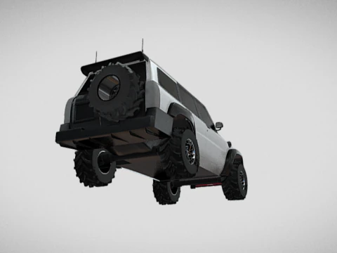Safari suv offroad 3D Model