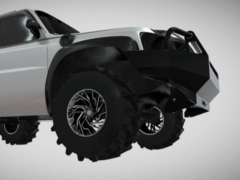 Safari suv offroad 3D Model